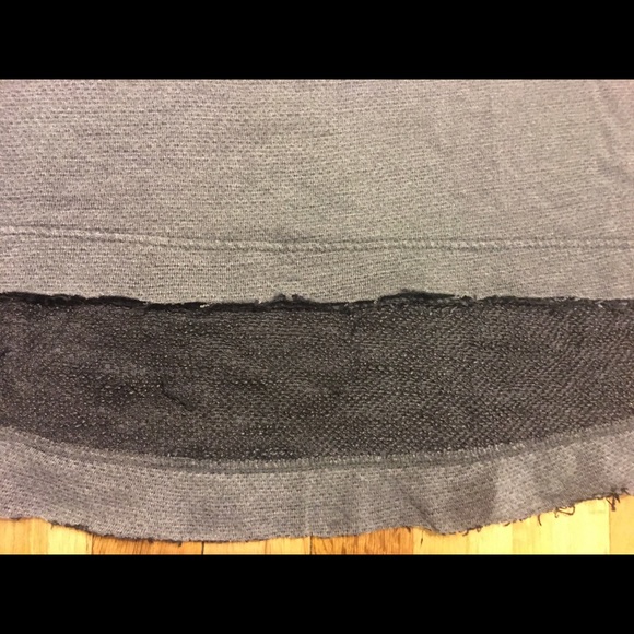 FREE PEOPLE SPLIT NECK GREY TUNIC TOP - Picture 5 of 6